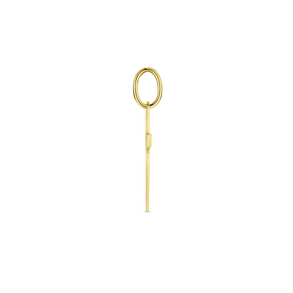 Hanger kruis 14k geelgoud
