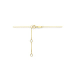 collier hart 41 - 43 - 45 cm 14K geelgoud