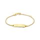9k graveerarmband plaat 5,0 mm 9K geel
