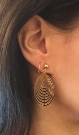 Edelstalen oorhangers druppel