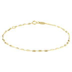 Armbandplatten 1,5 mm 16 - 17 - 18 cm 14K Gelbgold