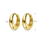 Klapoorringen 14k geelgoud