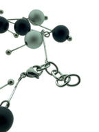 aluminium met staal Zig zag collier