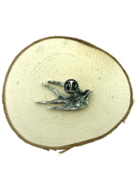 Broche bronzen zwaluw