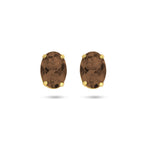 Ohrringe Rauchquarz 14K Gelbgold
