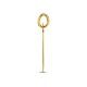 Anhänger Junge diamantiert 16 mm 14K Gelbgold