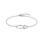 Armband Kreise 16 + 2,5 cm Silber rhodiniert