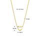 Halskette Herz 41 - 43 - 45 cm 14K Gelbgold