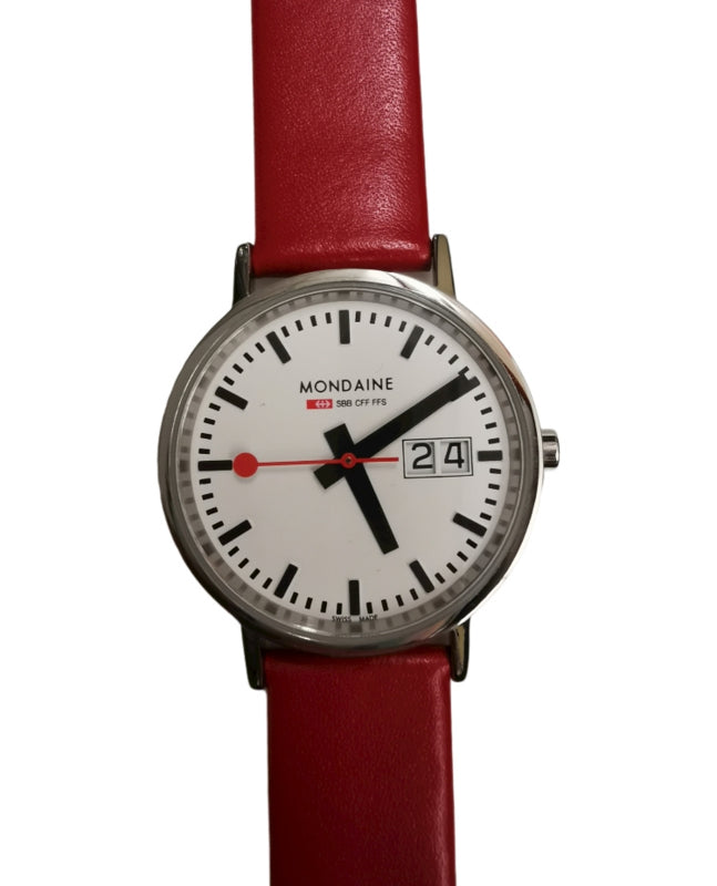 Mondaine classic 33 mm rood