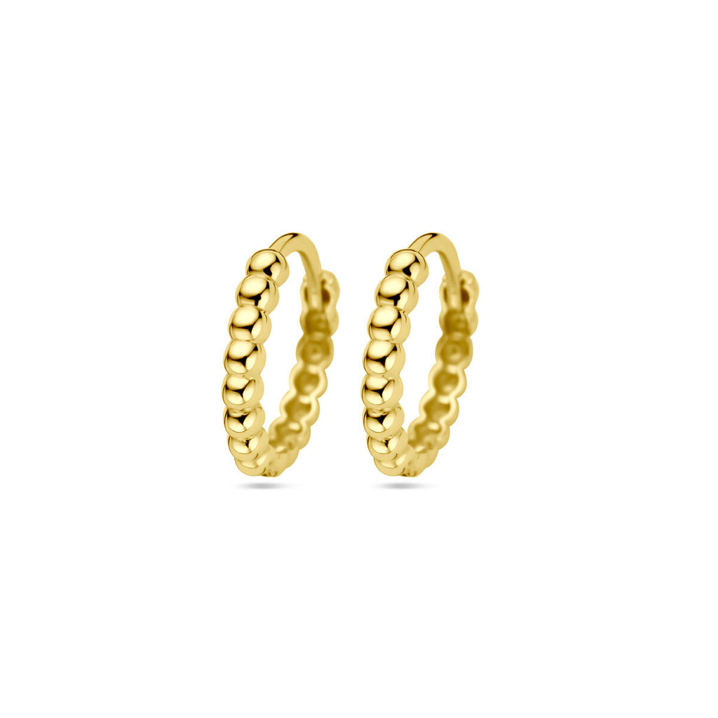 Creolen Kügelchen 13,5 mm 14K Gelbgold
