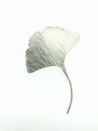 Ginkgo broches echt zilver groot
