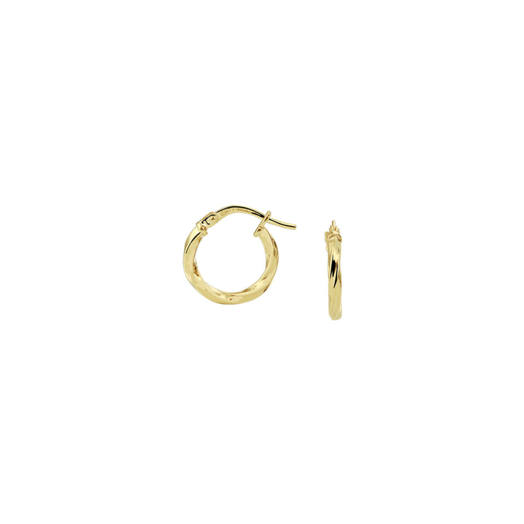 oorringen Silgold (geel met zilverkern)
