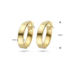 Ohrringe 14K Gelbgold