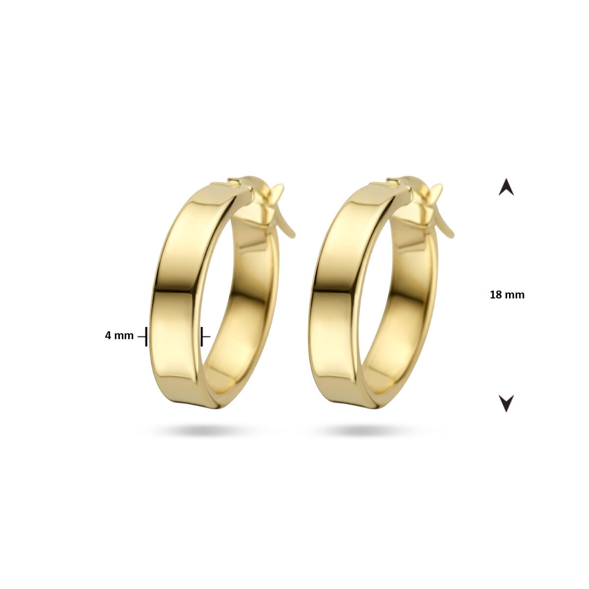 Ohrringe 14K Gelbgold