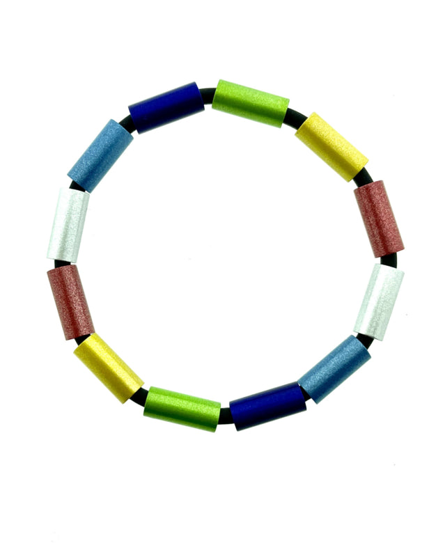 Tjongejonge armband buizen meerkleurig