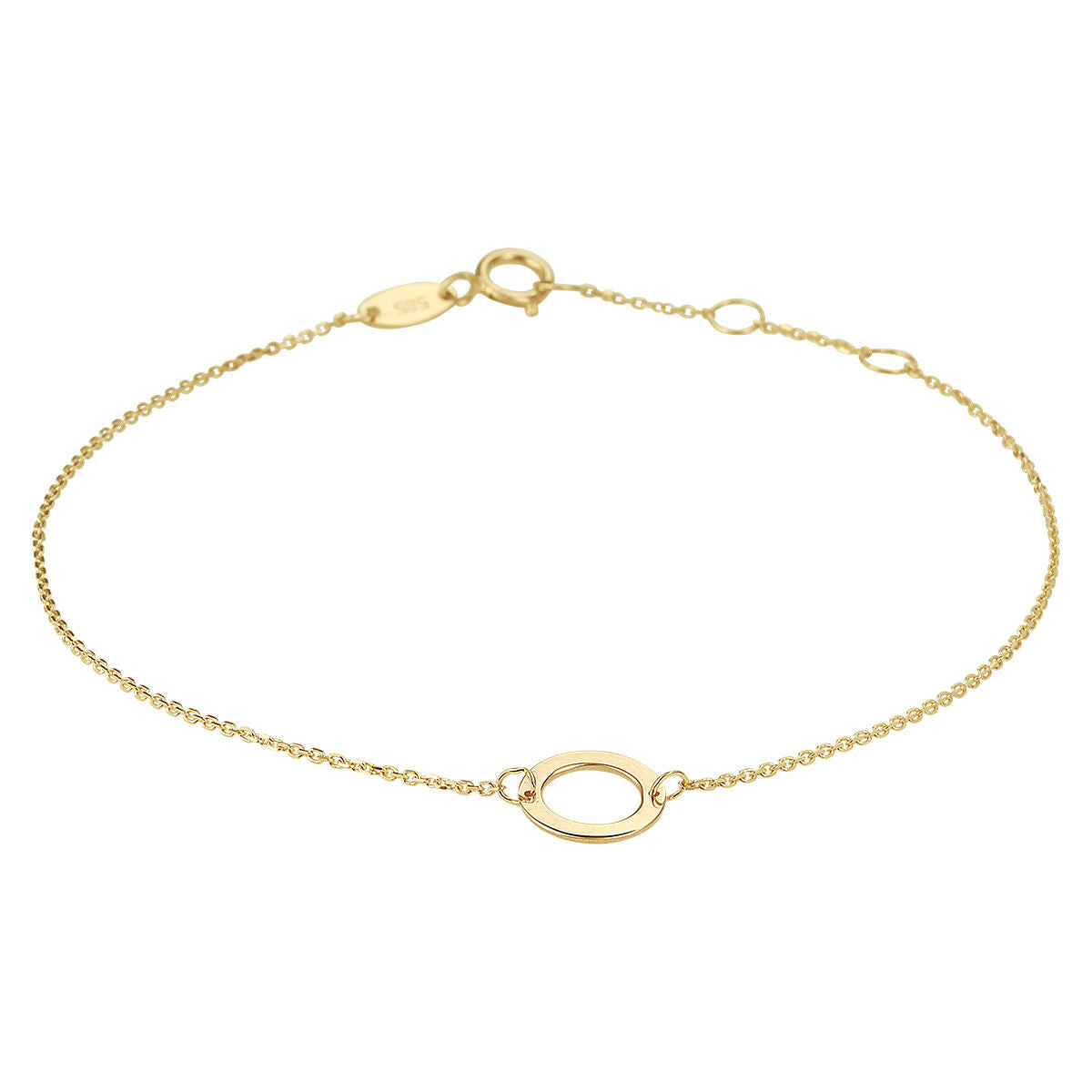 Armband rund 16,5 - 17,5 - 18,5 cm 14K Gelbgold