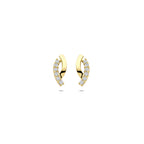 Ohrstecker Zirkonia 10,5 mm 14K Gelbgold