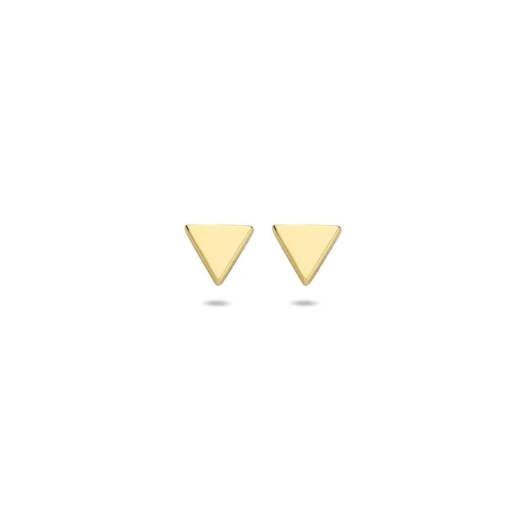 Ohrstecker Dreieck 4 mm 14K Gelbgold