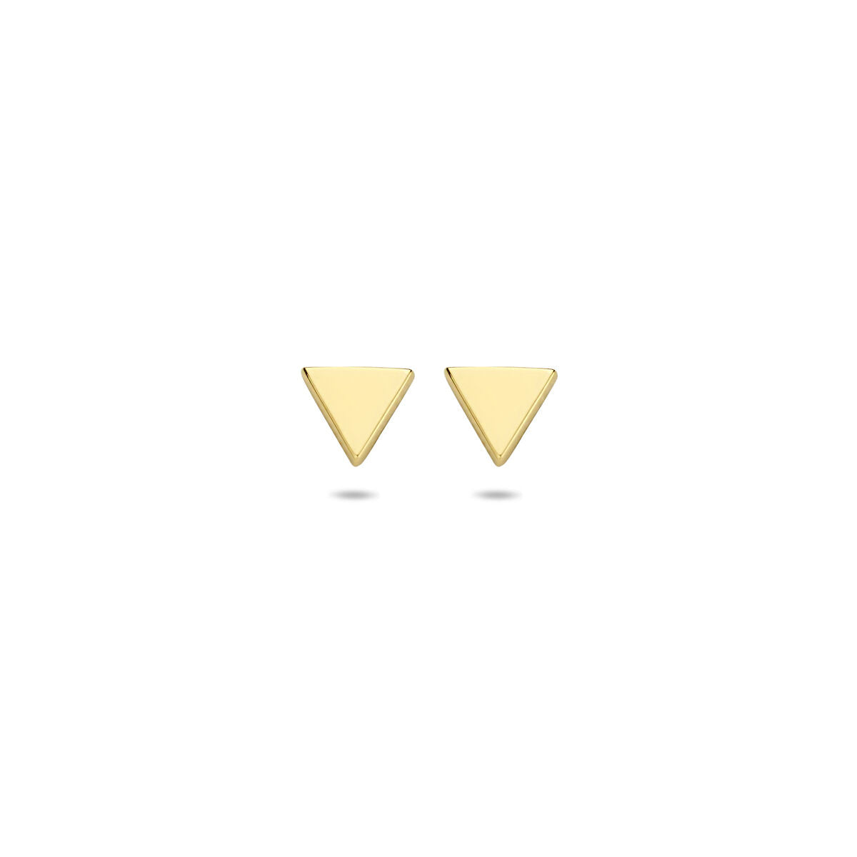 Ohrstecker Dreieck 4 mm 14K Gelbgold