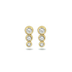 Ohrstecker Zirkonia 14K Gelbgold