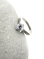 Handgemaakte zilveren zirkonia ring