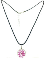 Hanger van kunsthars bloem klein lila