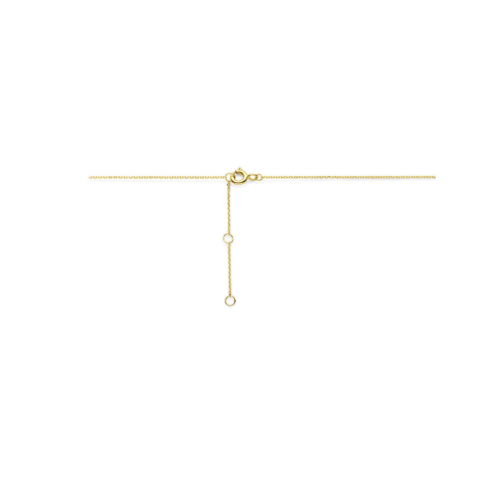 collier zirkonia 40 - 42 - 44 cm 14K geelgoud