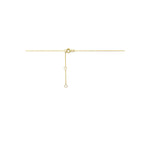collier zirkonia 40 - 42 - 44 cm 14K geelgoud